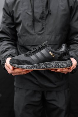 Кроссовки Adidas Iniki чёрные (37-41) 3131 фото