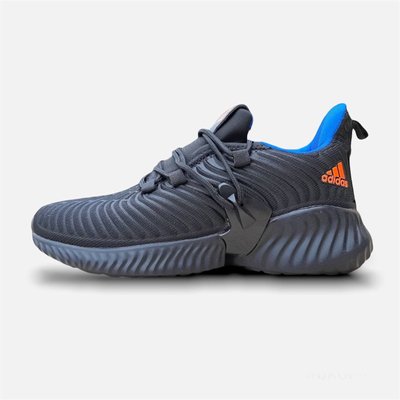 Кроссовки Adidas Alphabounce чёрные с синим (36-41) 3138 фото