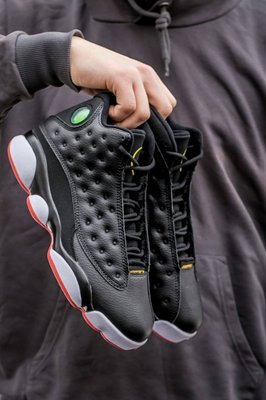 Мужские кроссовки Nike Air Jordan 13 чёрные (41-46) 3118 фото