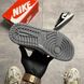 Мужские кроссовки Nike Air Jordan 1 Retro Low темно-серые с чёрно-белым низкие (41-45) 2920 фото 5