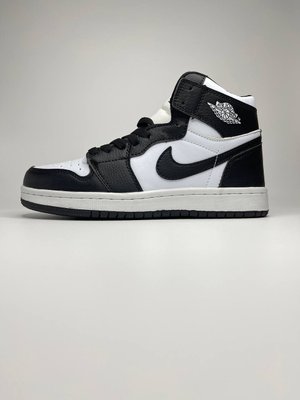 Кроссовки Nike Air Jordan 1 Retro Black White черно-белые (36-41) 3038 фото