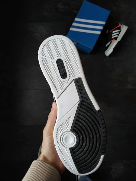 Мужские кроссовки Adidas Drop Step чёрные с бело-бежевым (41-46) 2890 фото