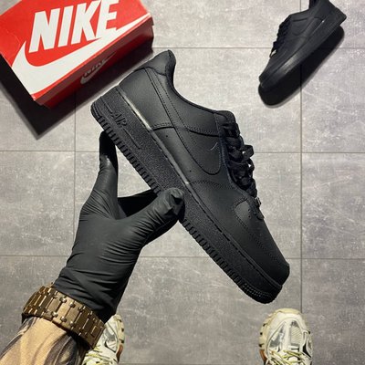 Кроссовки Nike Air Force 1 Black чёрные (36-40) 3095 фото