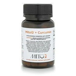 Куркумін антиоксидант, MitoQ MitoQ + Curcumin, 60 капсул