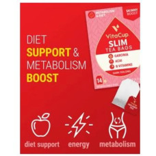 Чай з гарцинією камбоджійської та асаї, VitaCup Slim Tea Bags, 42 шт