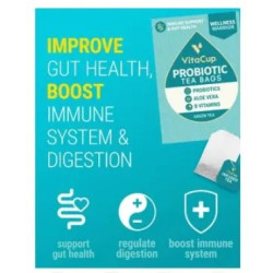 Чай з пробіотиками, алое та вітамінами, Immunity Probiotic Tea Bags VitaCup, 42 шт