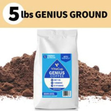 Кава мелена з MCT олією куркумою корицею та вітамінами B та D3, VitaCup Genius Ground Coffee Bag, 2.27 кг