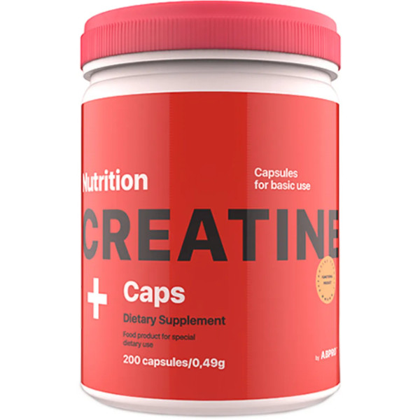Креатин моногідрат, Creatine, AB PRO Nutrition, 200 капсул