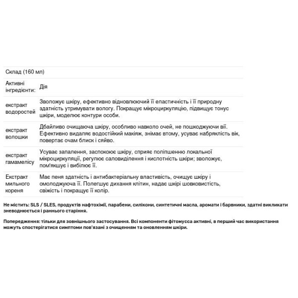 Фітомус для вмивання \