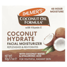 Крем для обличчя з кокосовим маслом та вітаміном E, Palmers Coconut Hydrate Facial Moisturizer Coconut Oil Formula Vitamin E, відновлення та зволоження, 50 г