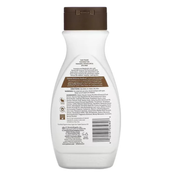 Лосьйон для тіла з кокосовою олією та вітаміном Е, Body Lotion, Palmer's, щоденний, 250 мл