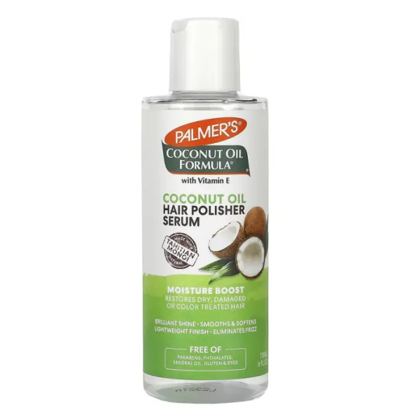 Сироватка для полірування волосся, Hair Polisher Serum, Palmer's, з кокосовим маслом, зволожуюча, 178 мл