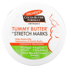 Масло для живота від розтяжок, Palmer's Tummy Butter for Stretch Marks, з какао-маслом і вітаміном Е, 125 г.