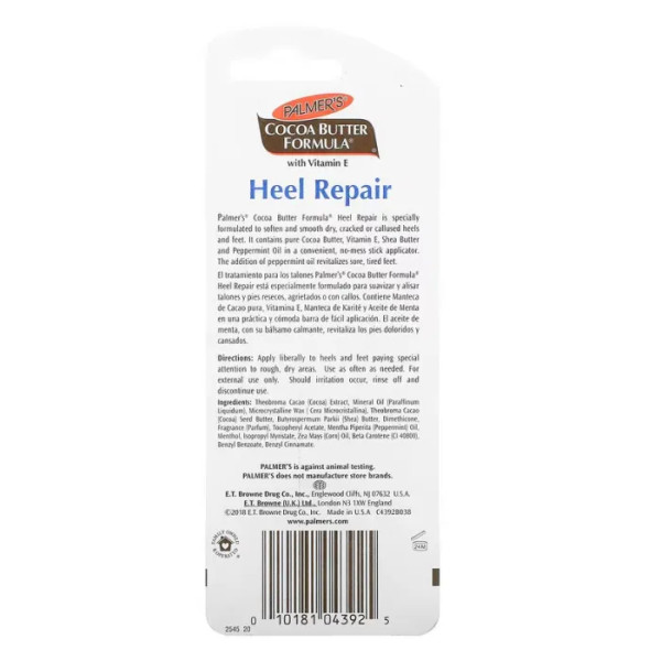 Крем для п'ят відновлюючий, Heel Repair, Palmer's, з маслом какао та вітаміном Е, 25 г