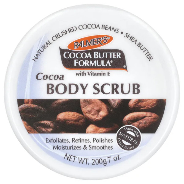 Скраб для тіла з маслом какао, Cocoa Butter Formula® з Vitamin E, Cocoa Body Scrub, Palmer's, відлущує, очищує, полірує, формула з вітаміном Е, 200 г