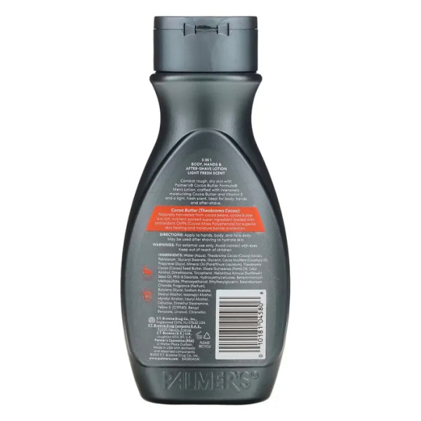 Лосьйон 3 в 1 з маслом какао та вітаміном Е, Cocoa Butter, Palmer's, для тіла та обличчя, для чоловіків, 250 мл