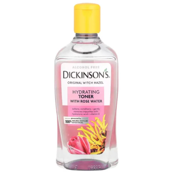 Зволожуюче тонік, Hydrating Toner, Dickinson Brands, гамамелис, без спирту, 473 мл.