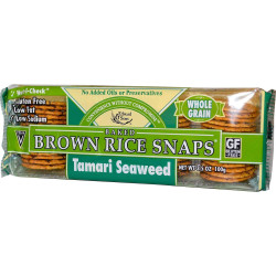 Рисовые снеки с водорослями тамари, Baked Brown Rice Snaps Edward & Sons, 100 г