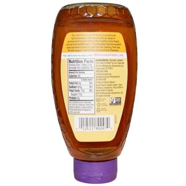 Мед, Classic Honey, Wholesome Sweeteners, 680 м