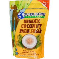 Кокосовий цукор, Wholesome Sweeteners, Inc. Кокосовий пальмовий цукор, 454 г