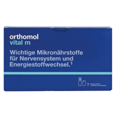 Вітаміни для чоловіків, Vital M Orthomol, 7 пляшечок + 14 капсул