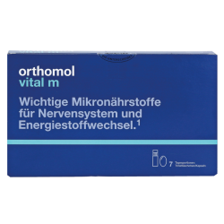 Витамины для мужчин, Vital M Orthomol, 7 бутылочек + 14 капсул