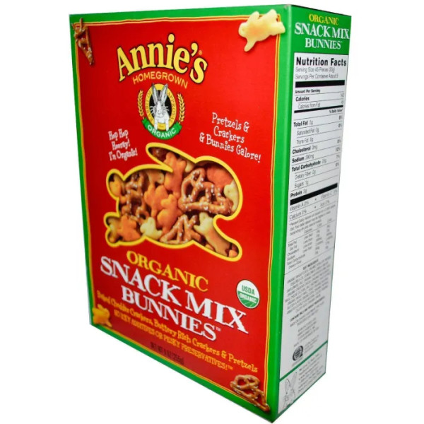 Асорті з кроликів, Organic Snack Mix Bunnies, Annie's Homegrown, 255 гр.