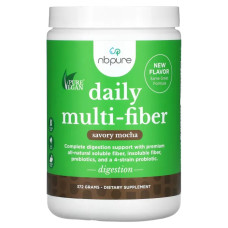 Суміш харчових волокон, Daily Multi-Fiber NB Pure, смак Savory Mocha, 372 г