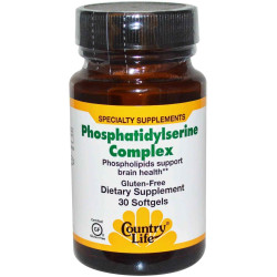 Фосфатидилсерин комплекс, Country Life Phosphatidylserine, 30 капсул