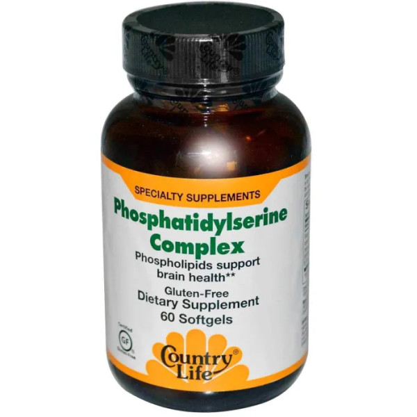 Фосфатидилсерин комплекс (Phosphatidylserine), Country Life, 60 капсул
