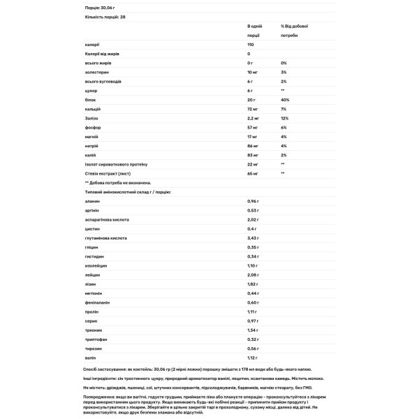 Сироватковий протеїн, ваніль, Whey Protein, Country Life, 857 г