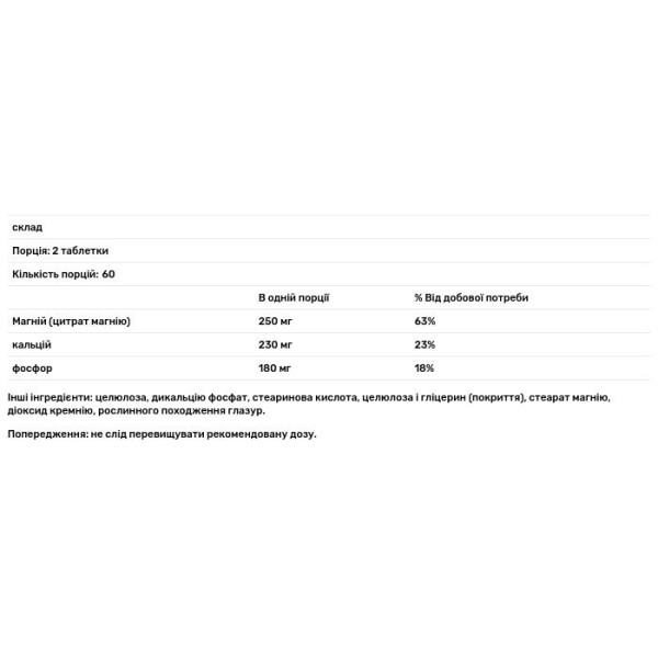 Магній цитрат, Magnesium Citrate, Country Life, 250 мг, 120 таблеток