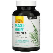 Вітаміни для волосся, Maxi-Hair, Country Life, без глютену, 90 таблеток