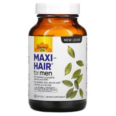 Вітаміни для шкіри та волосся чоловіків, Maxi Hair, Country Life, 60 капсул