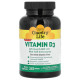 Вітамін D3 (холекальциферол), Vitamin D3, Country Life, 125 мкг (5000 МО), 365 гелевих капсул