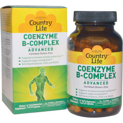 Коензим B-комплекс 120 капсул, Country Life Coenzyme B-Complex