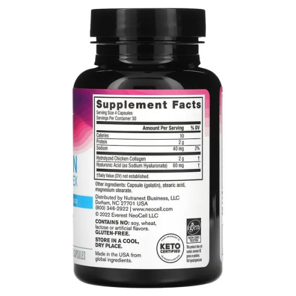 Колаген тип 2 і гіалуронова кислота, Collagen, Neocell, 120 капсул
