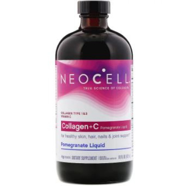 Колаген і гранат, Collagen + C Pomegranate, Neocell, рідкий, 473 мл