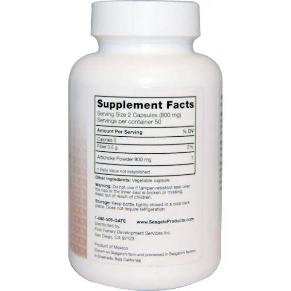 Артишок, Artichoke, Seagate, 400 мг, 100 кап.