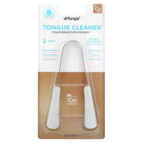 Скребок для язика, Tongue Cleaner, Dr. Tung's, мідь, 1 шт.