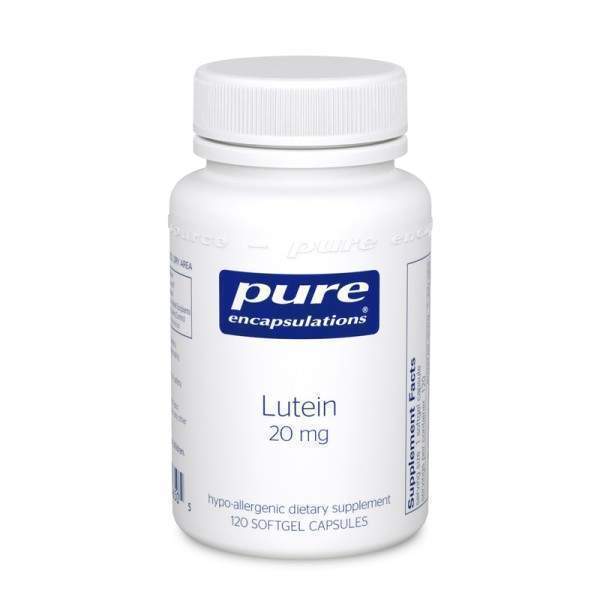 Лютеїн, Lutein, Pure Encapsulations, 20 мг, 60 капсул