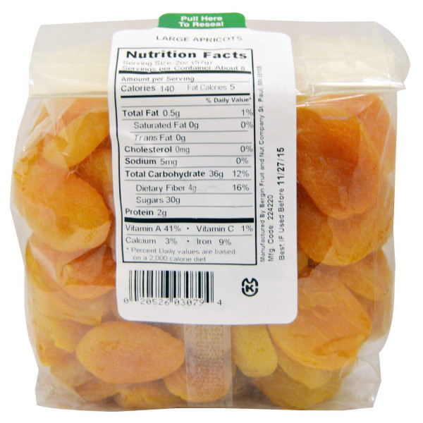 Курага, Apricots, Bergin Fruit and Nut Company, 453 г