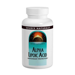 Альфа-ліпоєва кислота, Source Naturals Alpha Lipoic Acid, 50 мг, 100 таб.