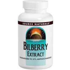 Экстракт черники, Source Naturals Bilberry Extract, 50 мг, 120 таблеток