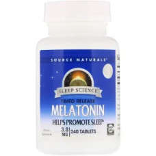 Мелатонін 3 мг, Source Naturals Melatonin, 240 таблеток