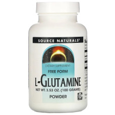 Глютамін порошок, Source Naturals L-Glutamine, 100 г