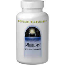Метіонін, Source Naturals L-Метіонін, порошок, 100 г