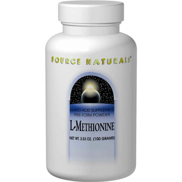 Метіонін, L-Methionine, Source Naturals, порошок, 100 г