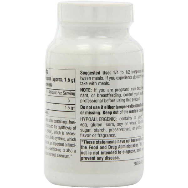 Метіонін, L-Methionine, Source Naturals, порошок, 100 г