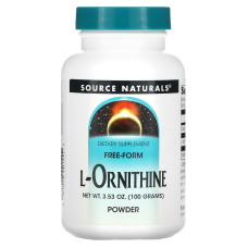 Орнітин 100 г, Source Naturals L-Ornithine Powder, порошок